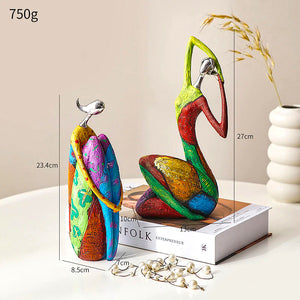 Exotic Woman Abstract Figurines