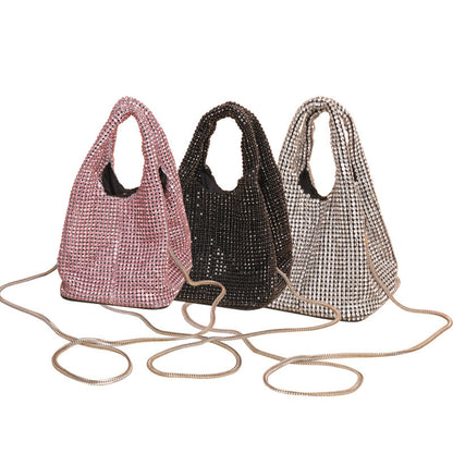 Women's Cross Body Portable Chain Gas Evening Bag