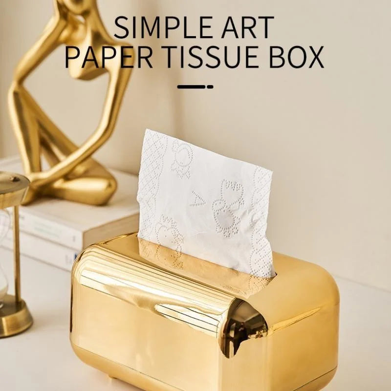 Golden & Silver Touch Tissue Box